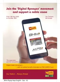 PNB donates Rs. 40 lacs to PM Cares Fund under "DIGITAL APNAYEN" campaign
