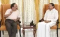 VP advises Health Minister  to speed up the establishment of AIIMS in Telugu States