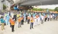 Mayor Bonthu Rammohan takes oath with the entomology wing at Hi-tech City Junction
