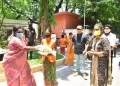 Telangana Governor distributes grocery kits to all class IV employees