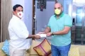 నిరుపేద‌ల‌కు నిత్యావ‌స‌ర స‌రుకుల కోసం రూ.5ల‌క్ష‌ల విరాళం