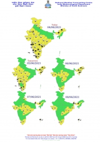 Thunderstorm, lightning & gusty winds very likely at isolated places over Telangana