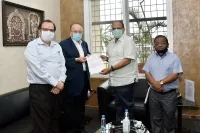Kishore R Chabbria, Chairman of Allied Blenders and Distillers donates 1crore to Telangana CM relief fund