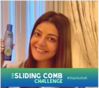 Actress Kajal Aggarwal showcased her trick to achieve soft hair on social media