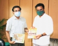 BP Acharya, IAS Presents a Copy of the Book, “Telangana Heritage” to Minister KTR