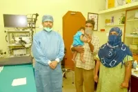 Rare treatment for a 9 months old baby, extracted 5 cm bearing stuck in the throat