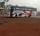 Strong Wind Moved Parking Bus