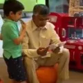 Observing JantaCurfew by reading out a book to Devaansh