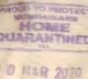 Case against a person who came out of home quarantine