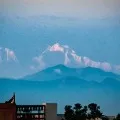 himalaya mountains appear from up