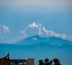 himalaya mountains appear from up