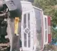 Ambulance carrying corona patients met with accident in Guntur