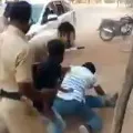 Wanaparthy Constable Who manhandle a biker suspended
