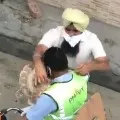 Sanitation Worker Gets Applaud from People
