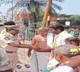 Police officers attend a marriage at Alipiri