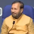 Union Minister Prakash Javadekar briefs media