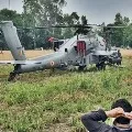 Apache helicopter lands in village of Punjab