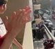 People appreciates emergency staff with clapping