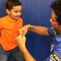 sachin with irfan son